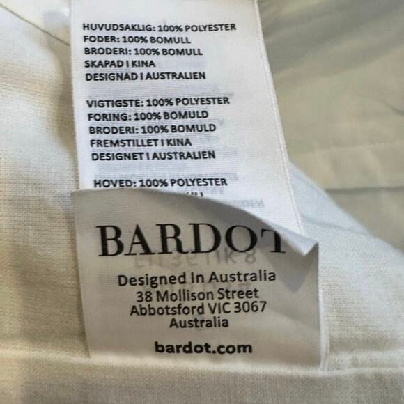 Bardot Lila Lace Overlay Bustier Strapless Crop Top Waterlily Floral NWOT 4 - Picture 5 of 6